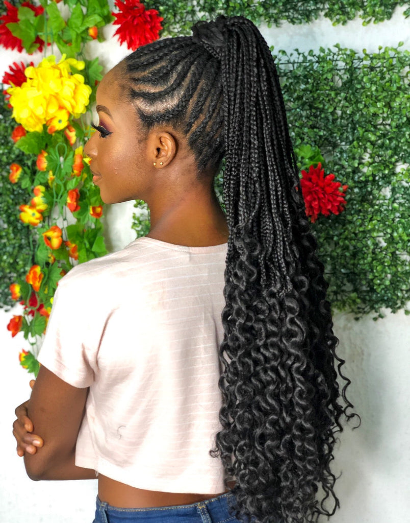Goddess Braids Ponytail Wig